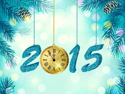 елка, часы, 2015, с новым годом, новогодние
