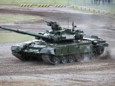 танк, т-90, полигон, грязь