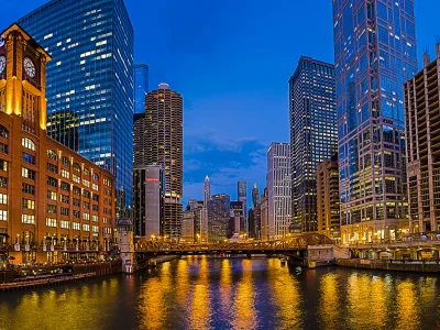 illinois, chicago, la salle street bridge, new eastside, usa, иллинойс, чикаго