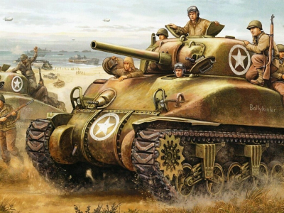 нормандия, m4, sherman, высадка, flames of war, operation torch, танки