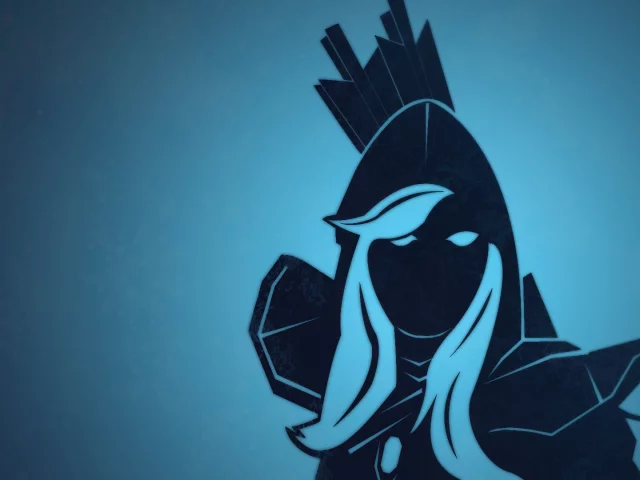 dota 2, обои, blue, drow ranger