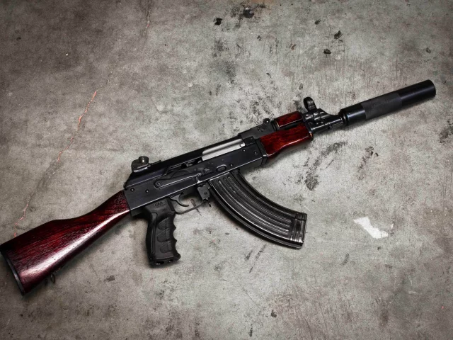 автомат, ак-74, оружие, фон, калашникова
