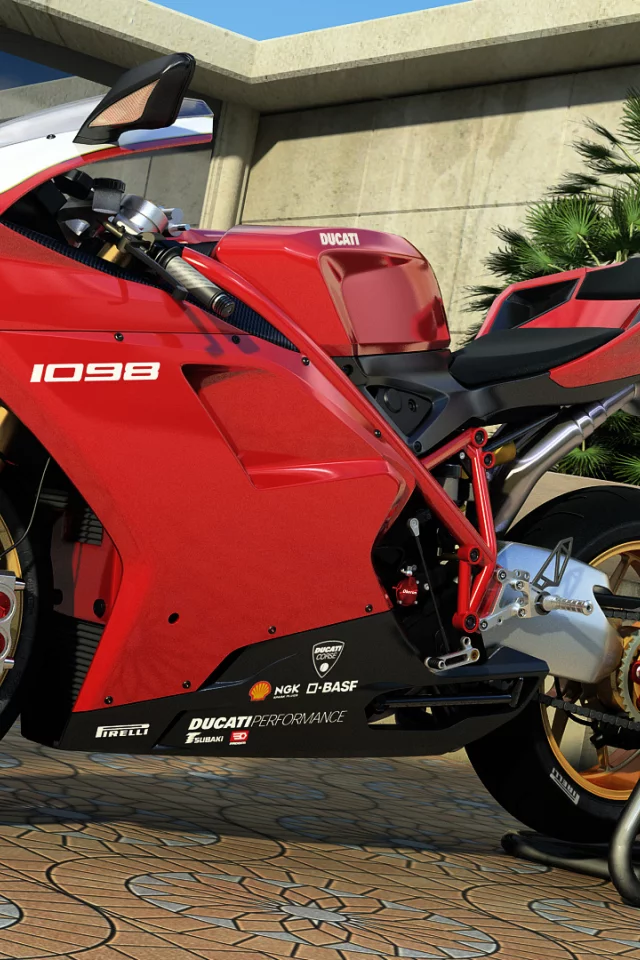 мотоцикл, графика, ducati, 1098, арт, dangeruss