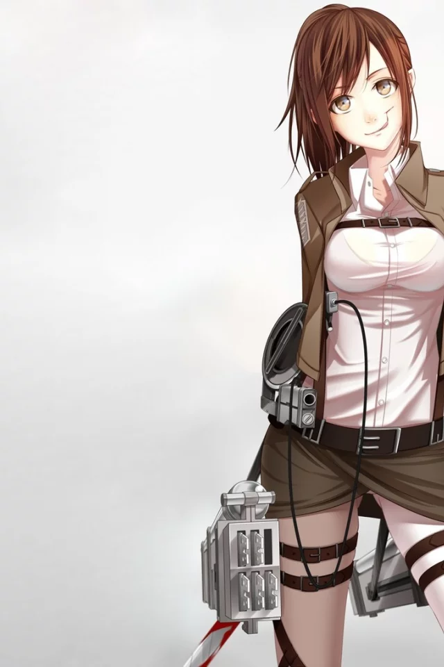 девушка, art, улыбка, sasha browse, взгляд, клинки, кровь, sorano