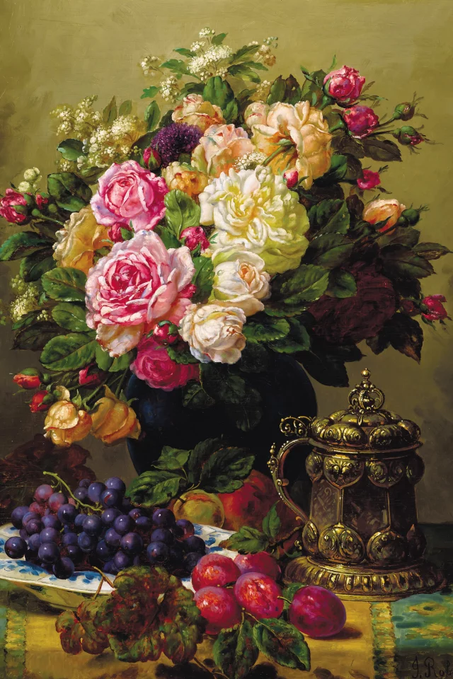 картины, розы, цветы