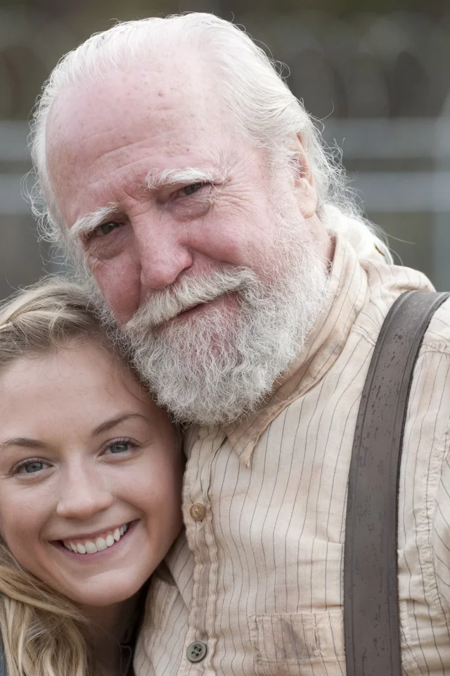 the walking dead, улыбки, scott wilson, emily kinney, актёры