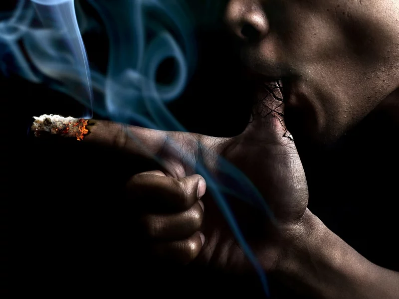пальцы, рука, stop smoke, дым