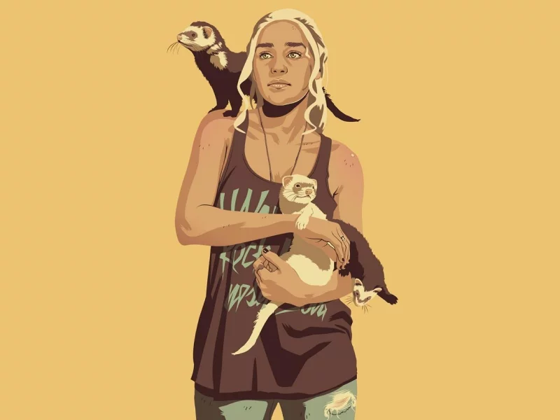 минимализм, игра престолов, game of thrones, daenerys targaryen