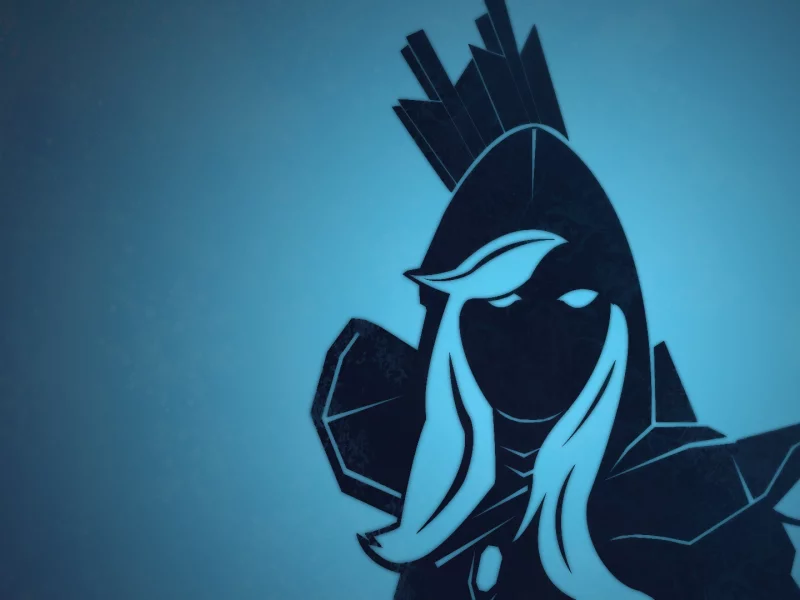 dota 2, обои, blue, drow ranger