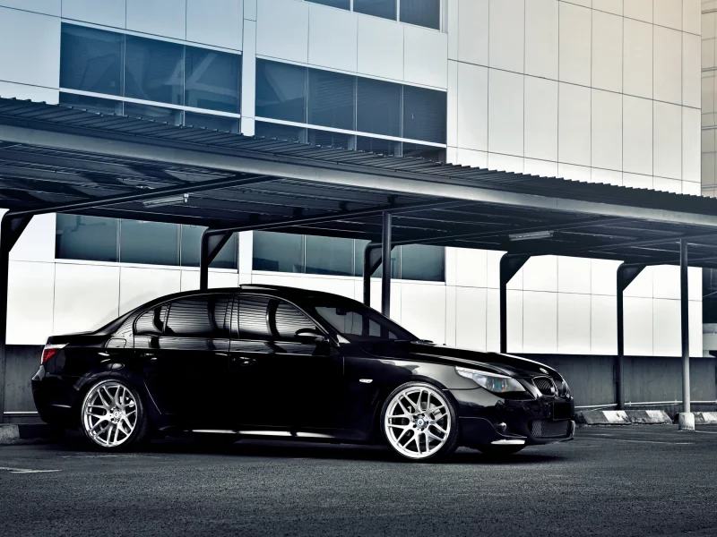 тюнинг, бмв, черная, bmw 5