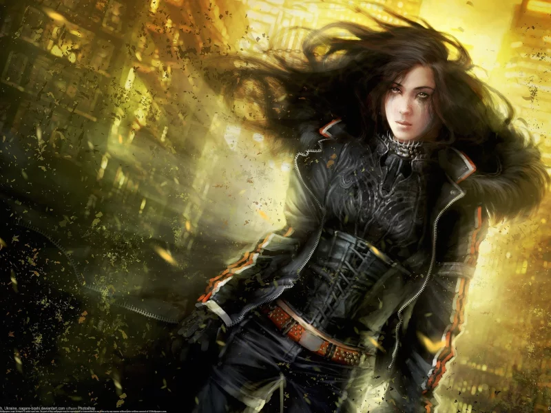 cgwallpapers, девушка, ветер, kira dust crow
