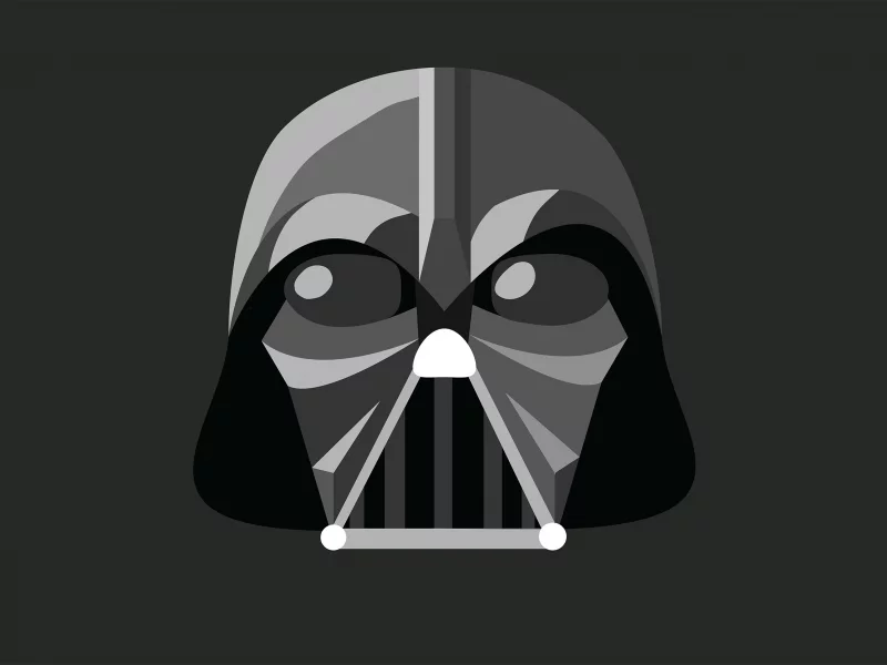 минимализм, дарт вейдер, darth vader, star wars, звездные войны