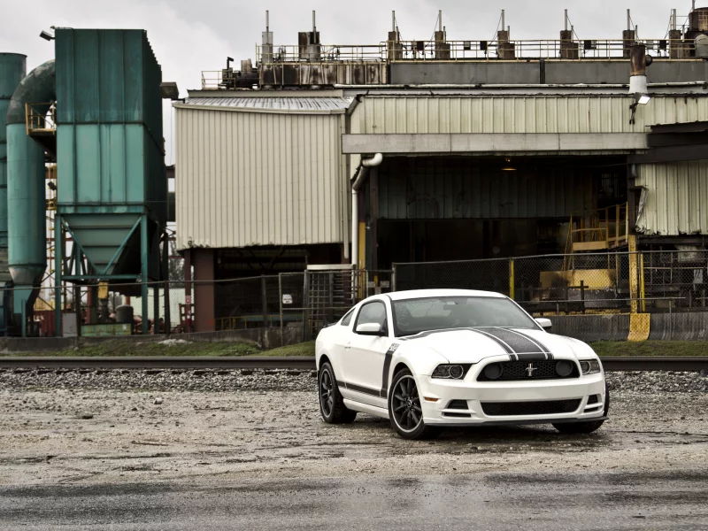 форд мустанг, ford, mustang, босс 302, boss 302, белый, white, завод