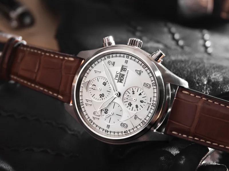 watch, iwc, brown