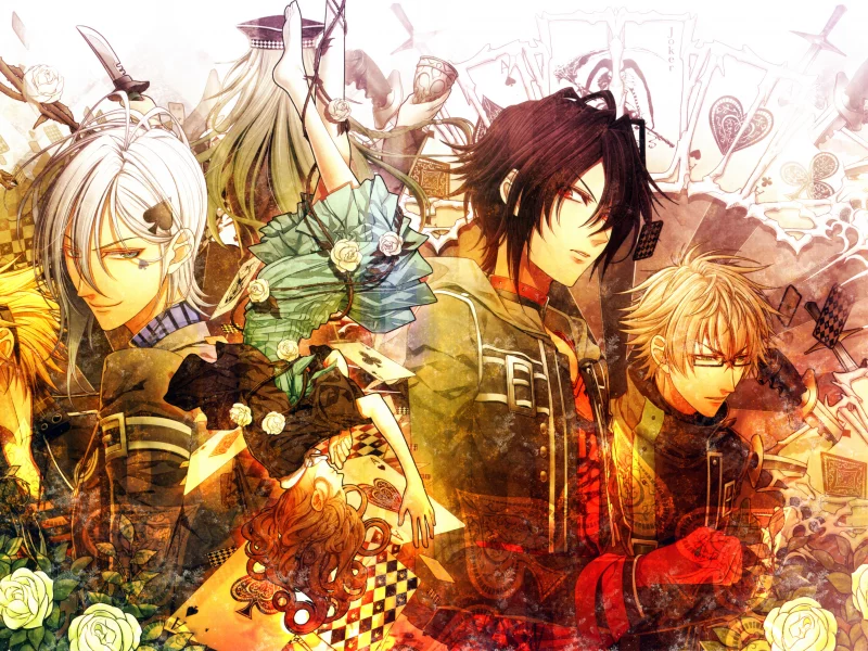amnesia, девушка, toma, ikki, kent, парни, амнезия, heroine, shin, розы