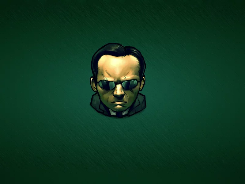 матрица, минимализм, зеленый, агент смит, темный, the matrix