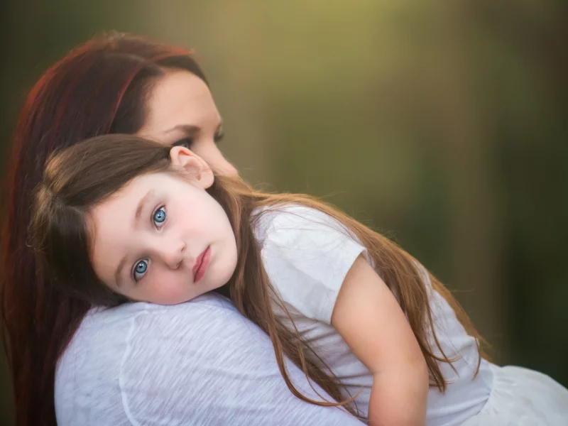 девочка, мама, обои, фон, ребёнок, mom, child, girl, взгляд, look