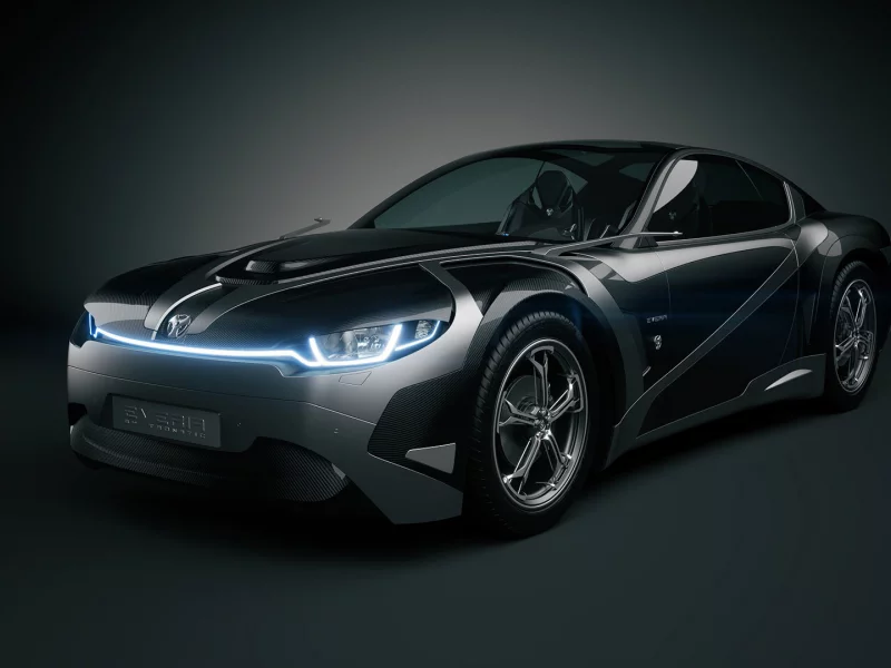 3d car, everia, tronatic, carbon, car, concept car