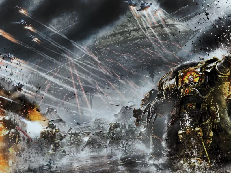 vengeful spirit, хорус, horus heresy, warhammer 40000, battle barge, примарх