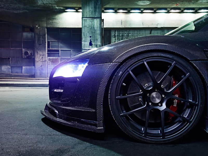 light, carbon fiber, glow, night, brake, wheel, audi, tuning, r8