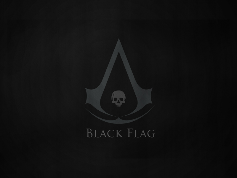 creed, 4, assassins, flag, black