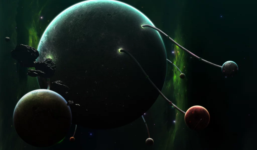 planets, spaceships, intelligent life
