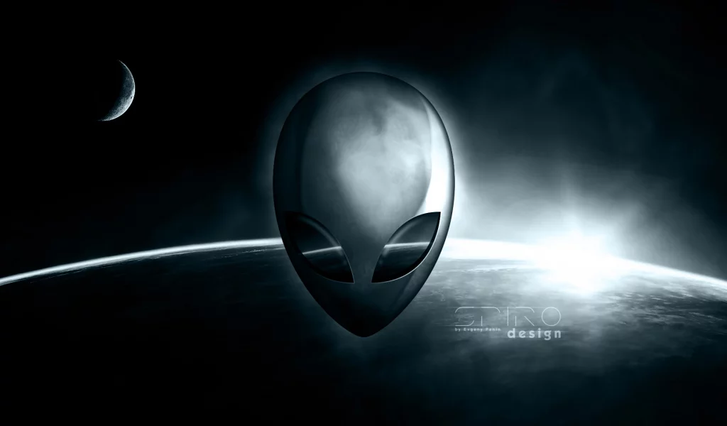 пришелец, космос, земля, alienware