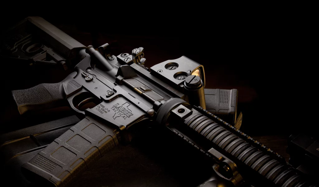 ar-15, автомат, m4, полумрак, штурмовая винтовка
