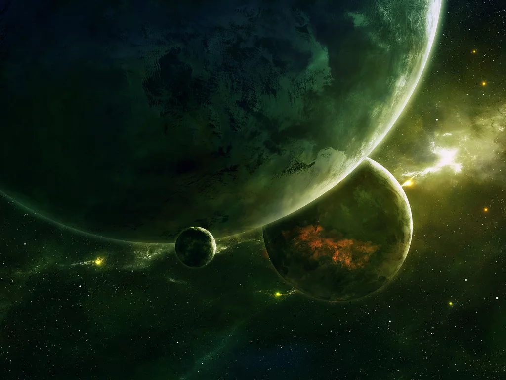 космос, арт, space, планеты, qauz