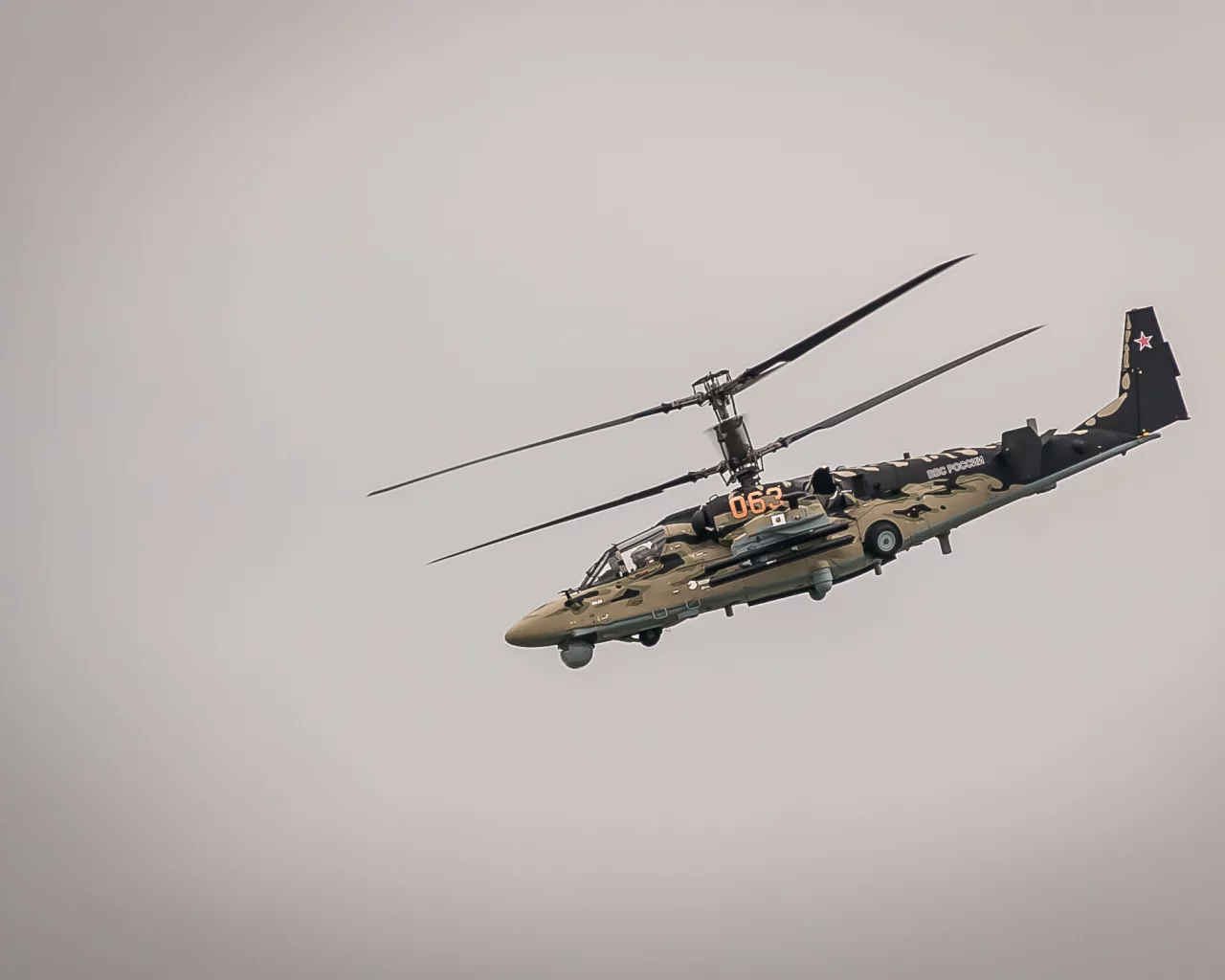 ка-52, полёт, российский, _аллигатор_, вертолёт, ударный