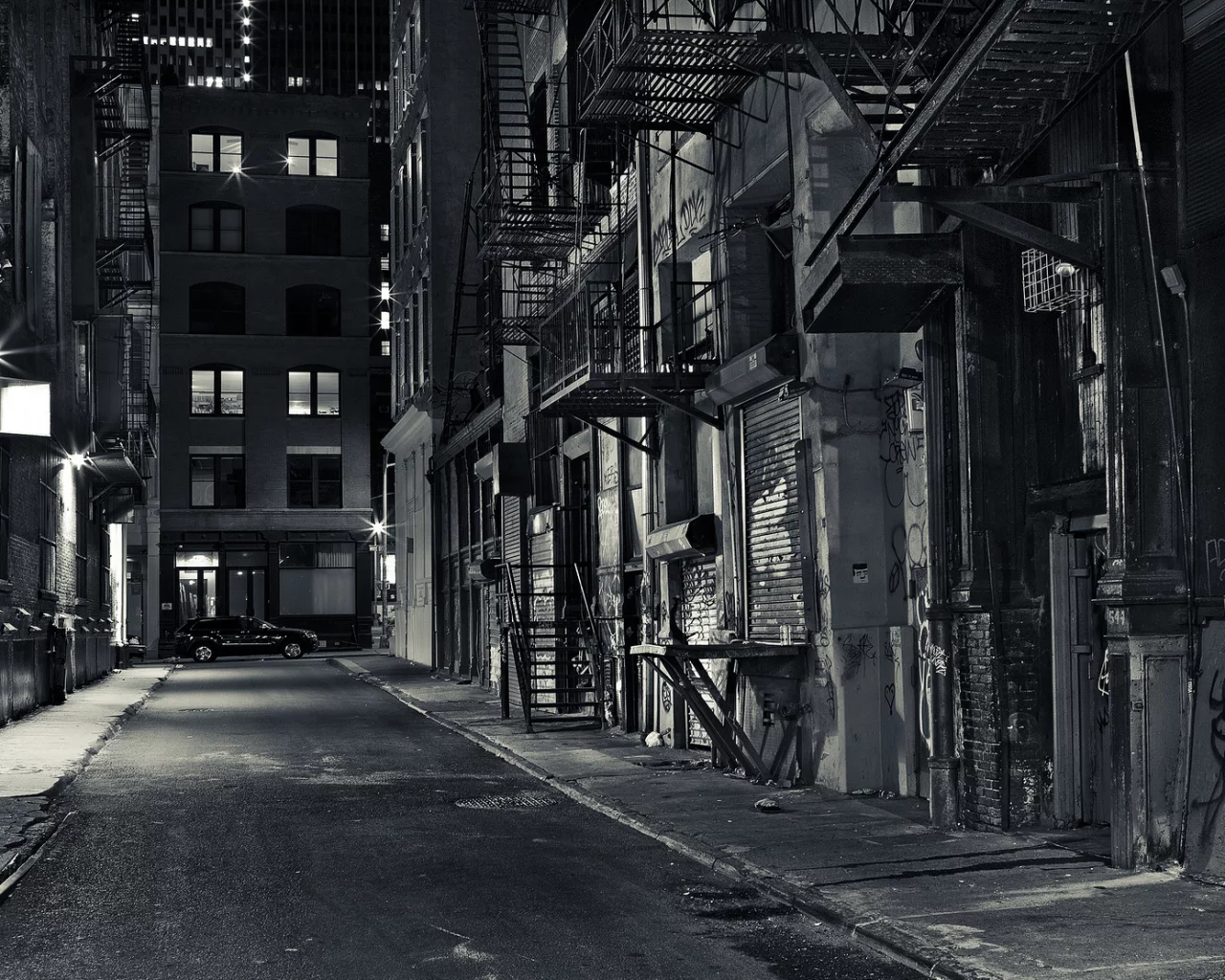 new york city, город, usa, гетто, переулок