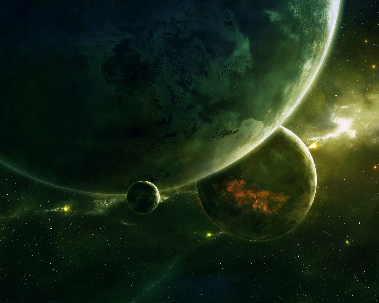 космос, арт, space, планеты, qauz