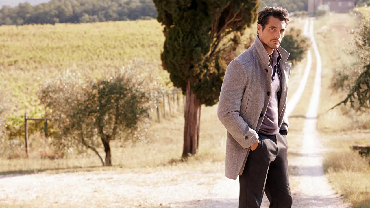 поле, дэвид ганди, модель, мужчина, дорога, david gandy