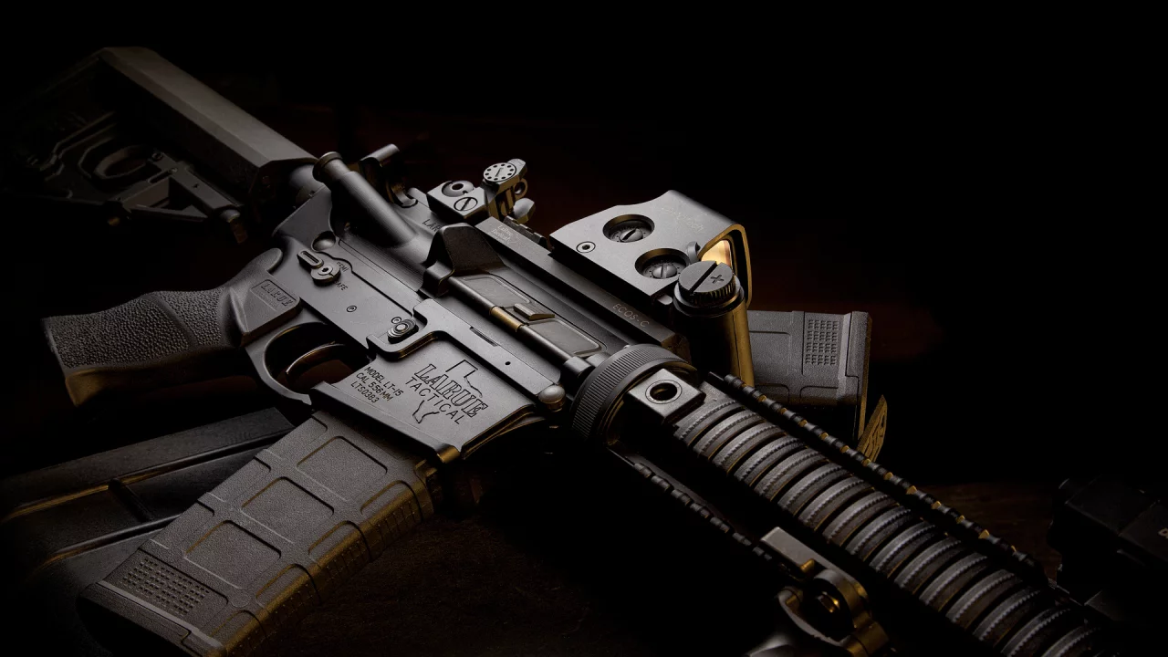 ar-15, автомат, m4, полумрак, штурмовая винтовка
