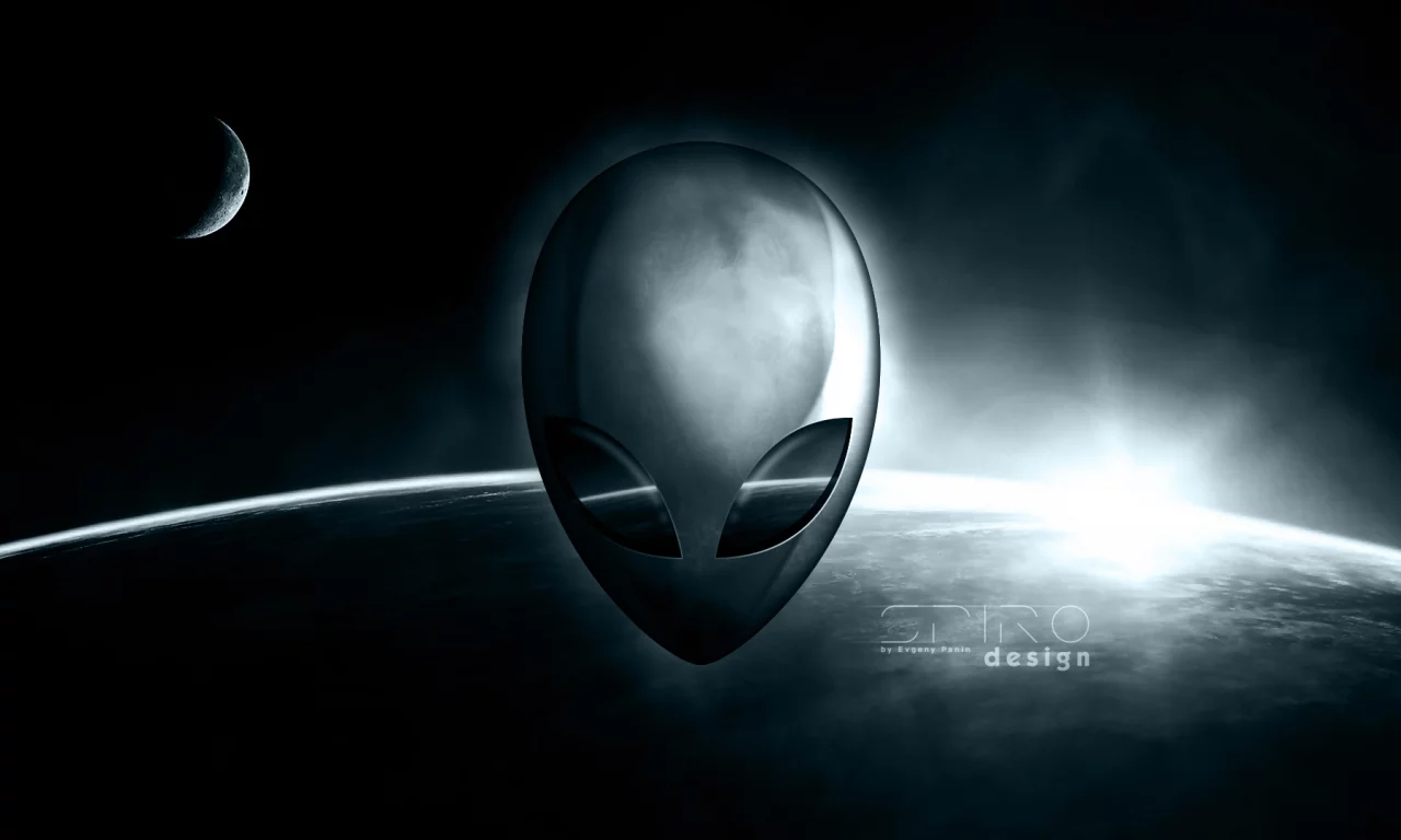 пришелец, космос, земля, alienware
