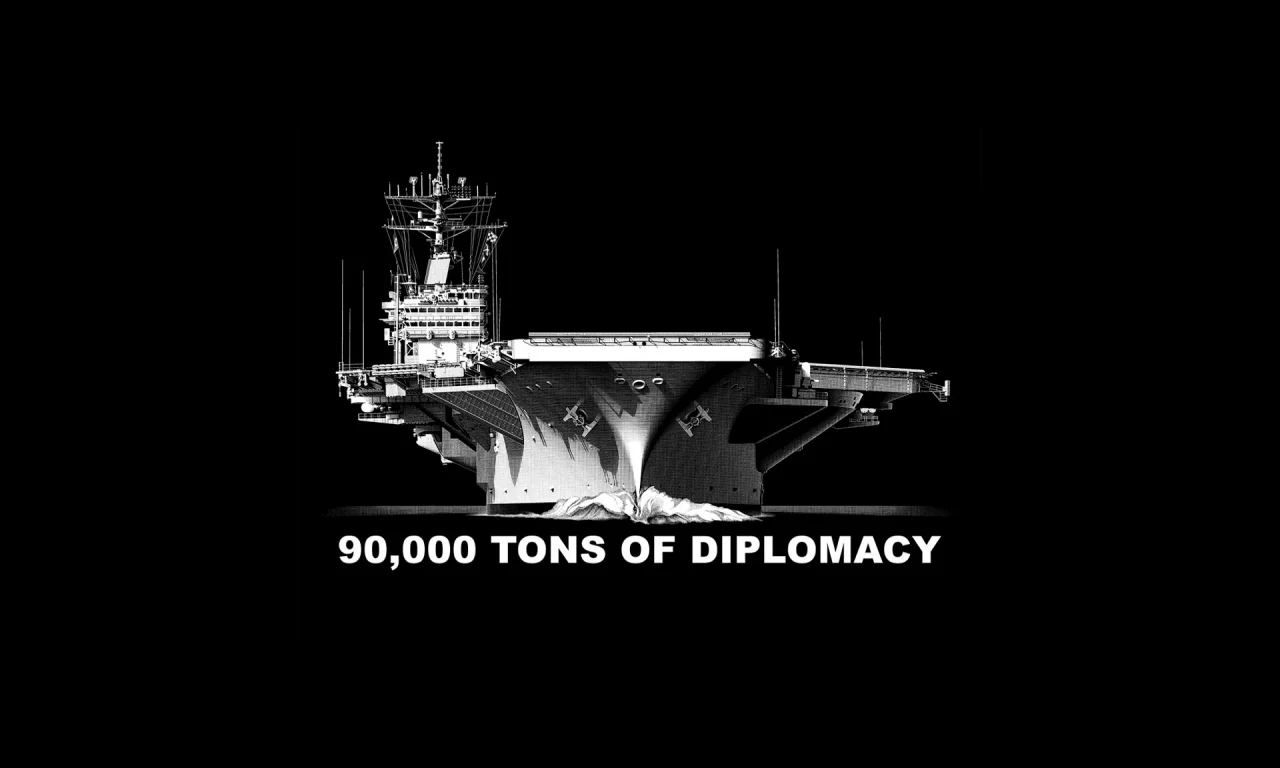 90 000, фон, тонн дипломатии, авианосец, оружие