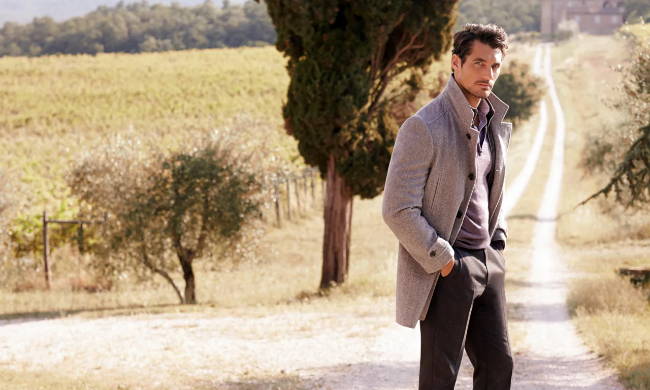 поле, дэвид ганди, модель, мужчина, дорога, david gandy