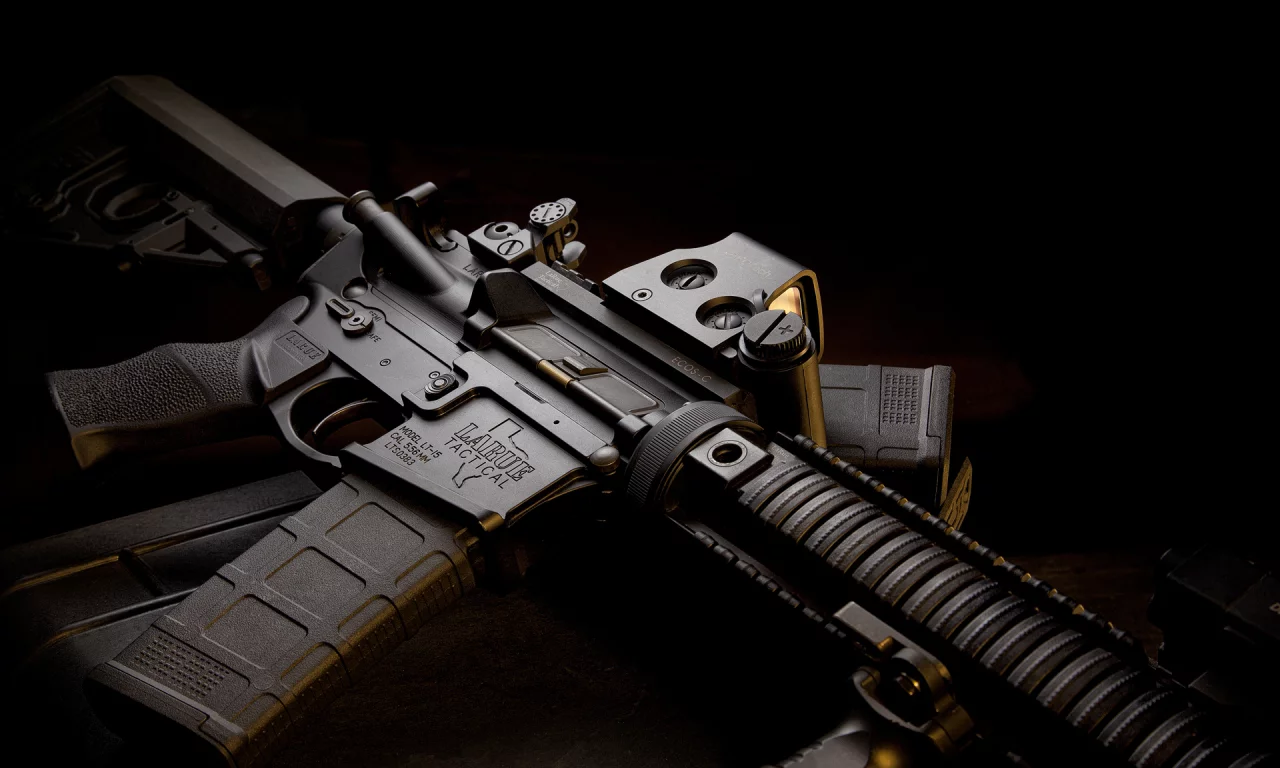 ar-15, автомат, m4, полумрак, штурмовая винтовка