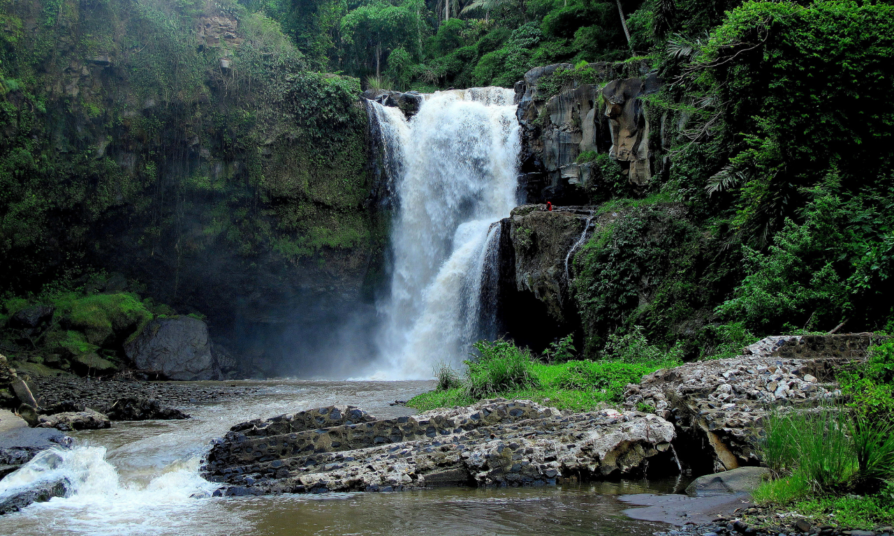 tegenungan waterfall, indonesia, скалы, bali, водопад, бали, индонезия