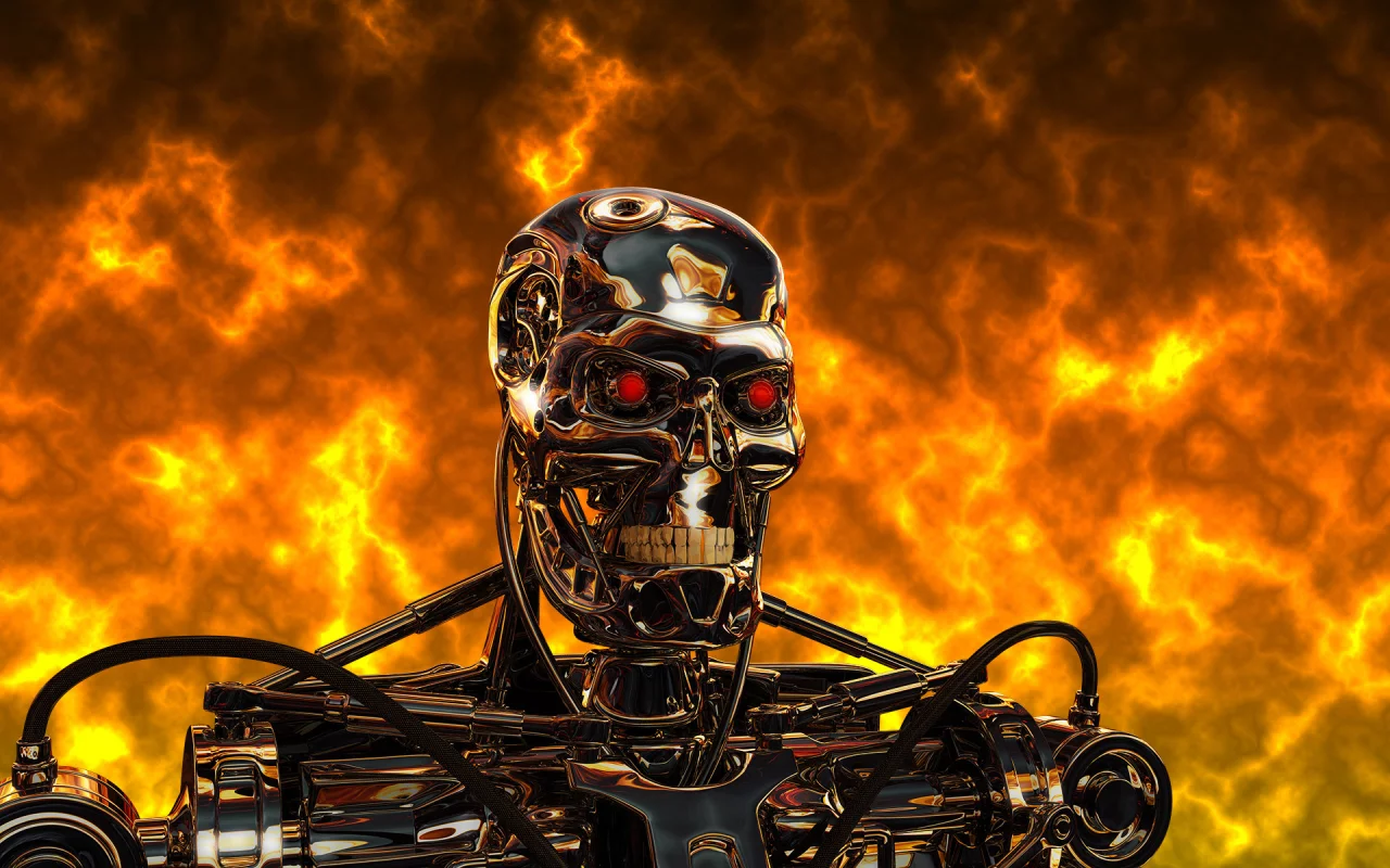 сталь, terminator, t-800, металл, робот, киборг, терминатор