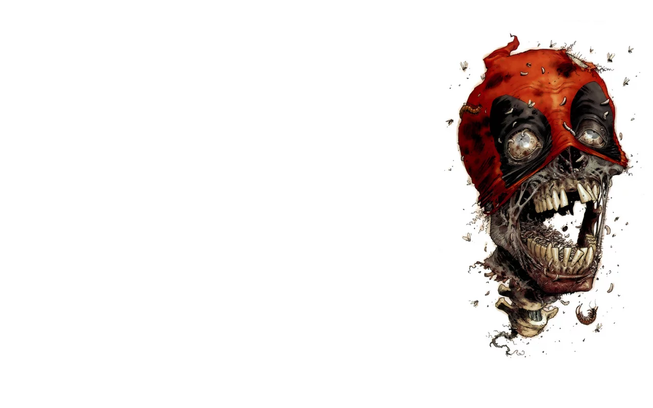 маска, deadpool, череп, marvel