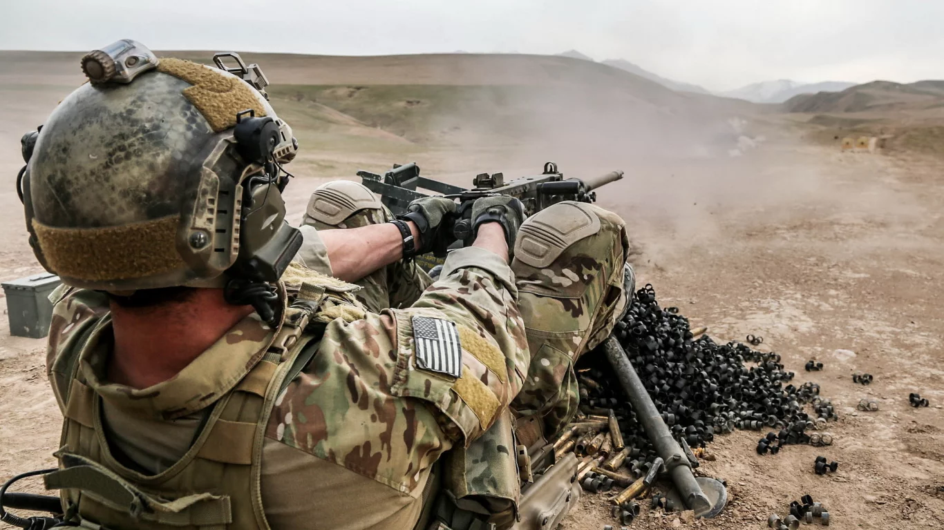 united states spec ops, machine gun, afghanistan