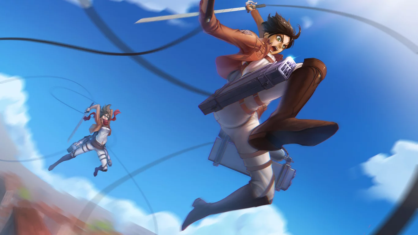 арт, shingeki no kyojin, вторжение гигантов, аниме, renyu1012