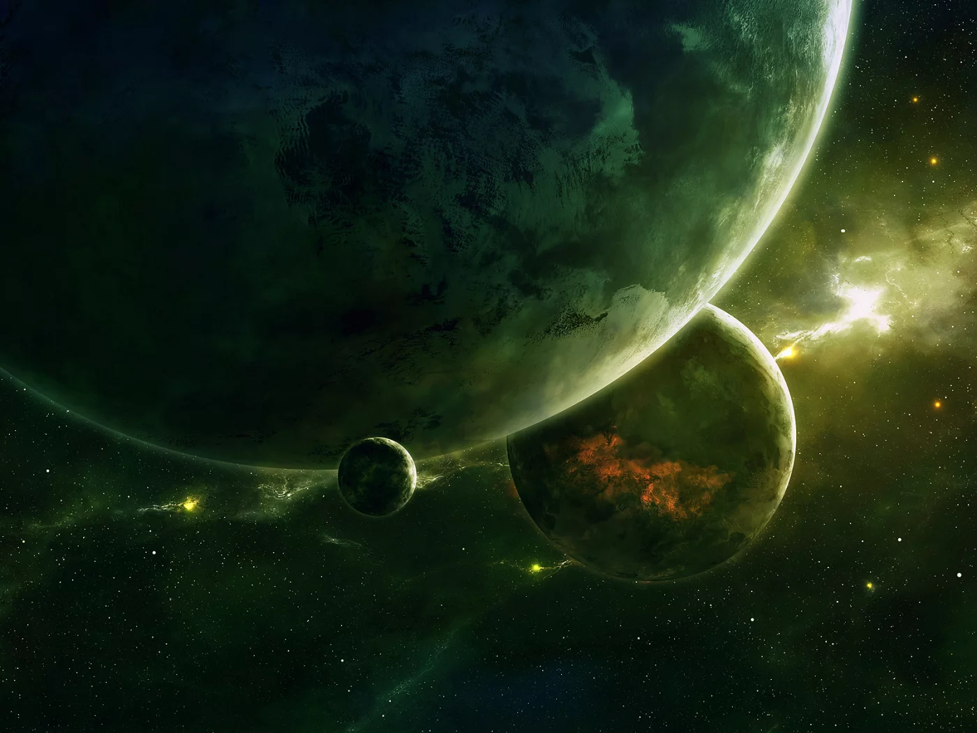 космос, арт, space, планеты, qauz
