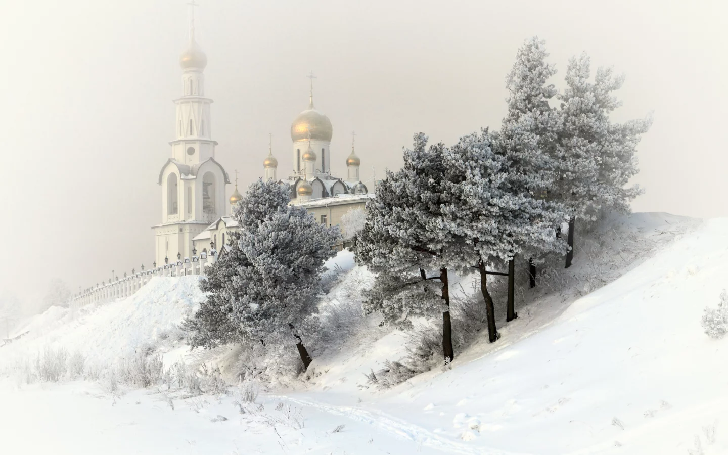 зима, сургут, храм, церковь