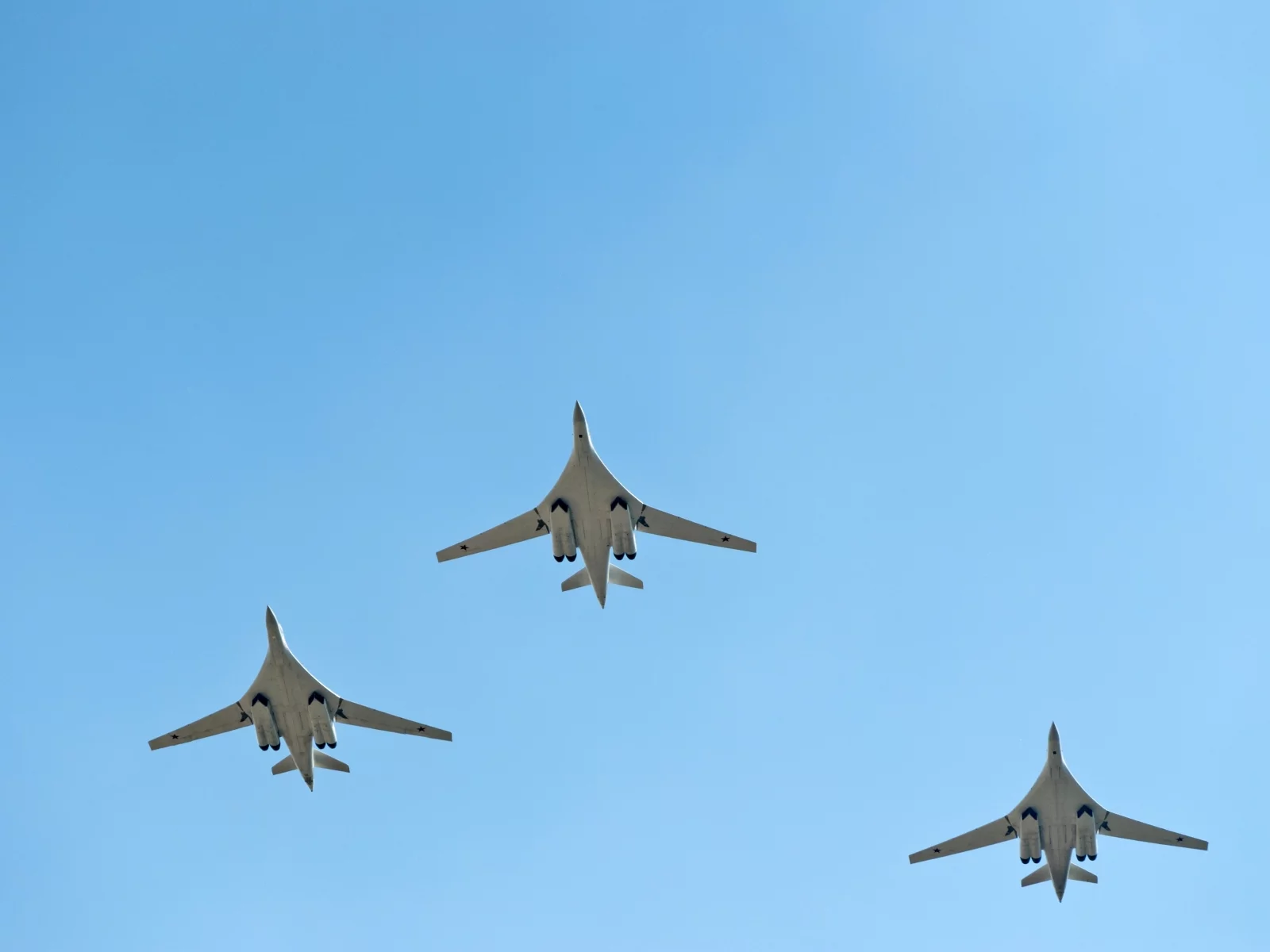 ту-160, самолёты, небо, три белых лебедя