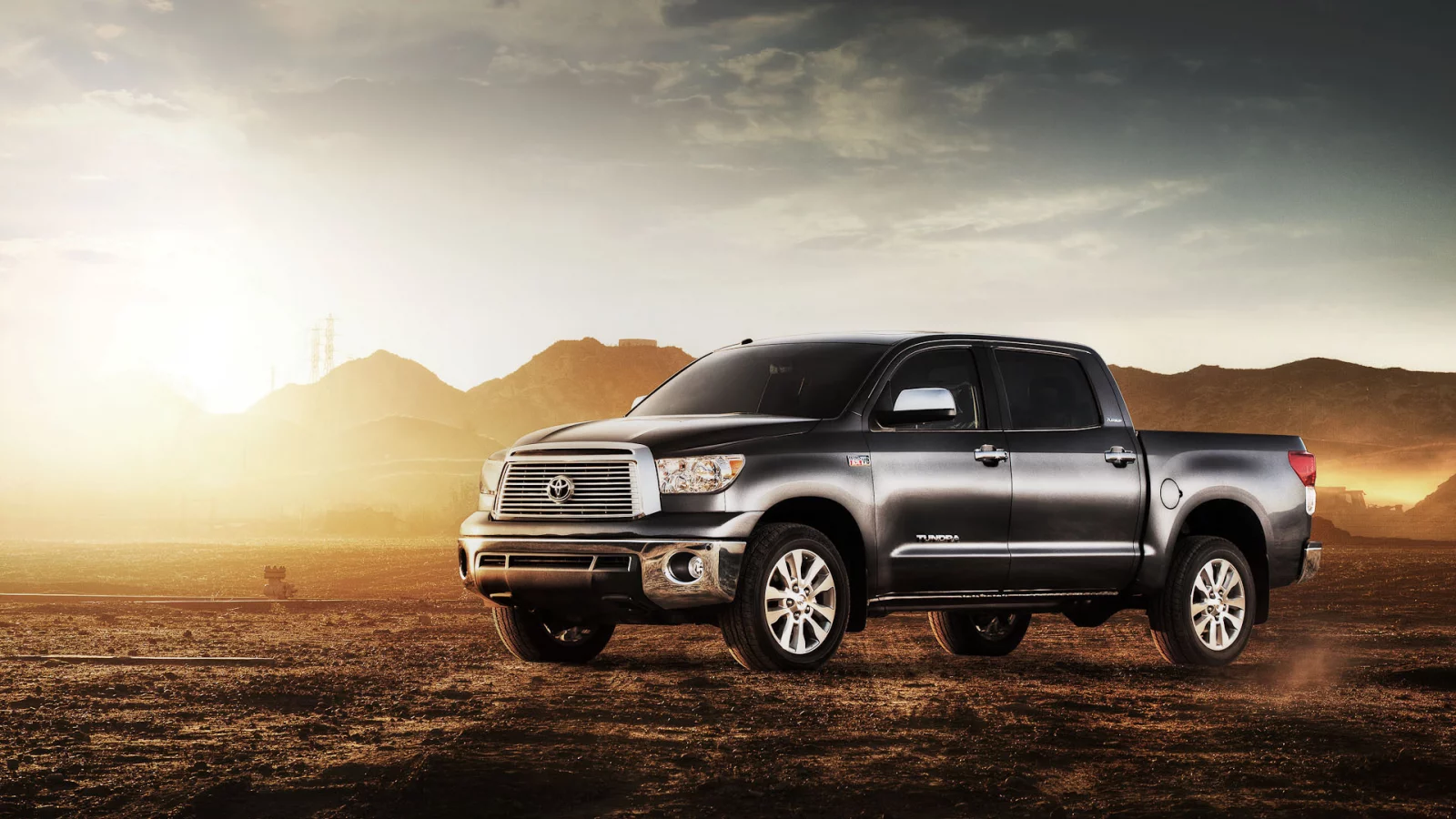 тойота, пикап, пустыня, toyota tundra
