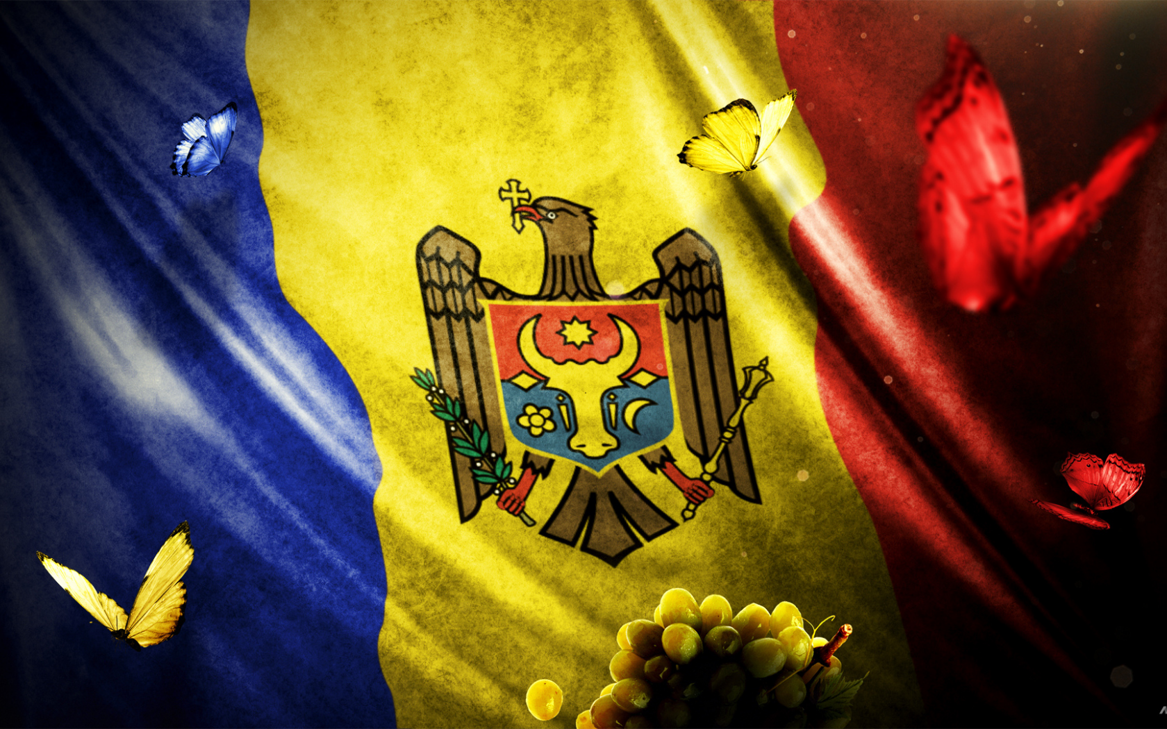 mocanu, blue, marin, design, red, md, flag, moldova, yellow