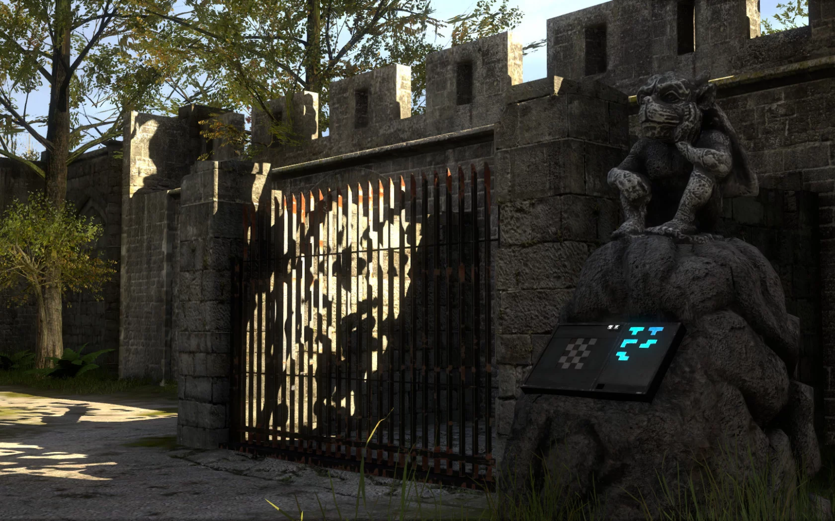The Talos Principle, статуя, решетка, головоломка