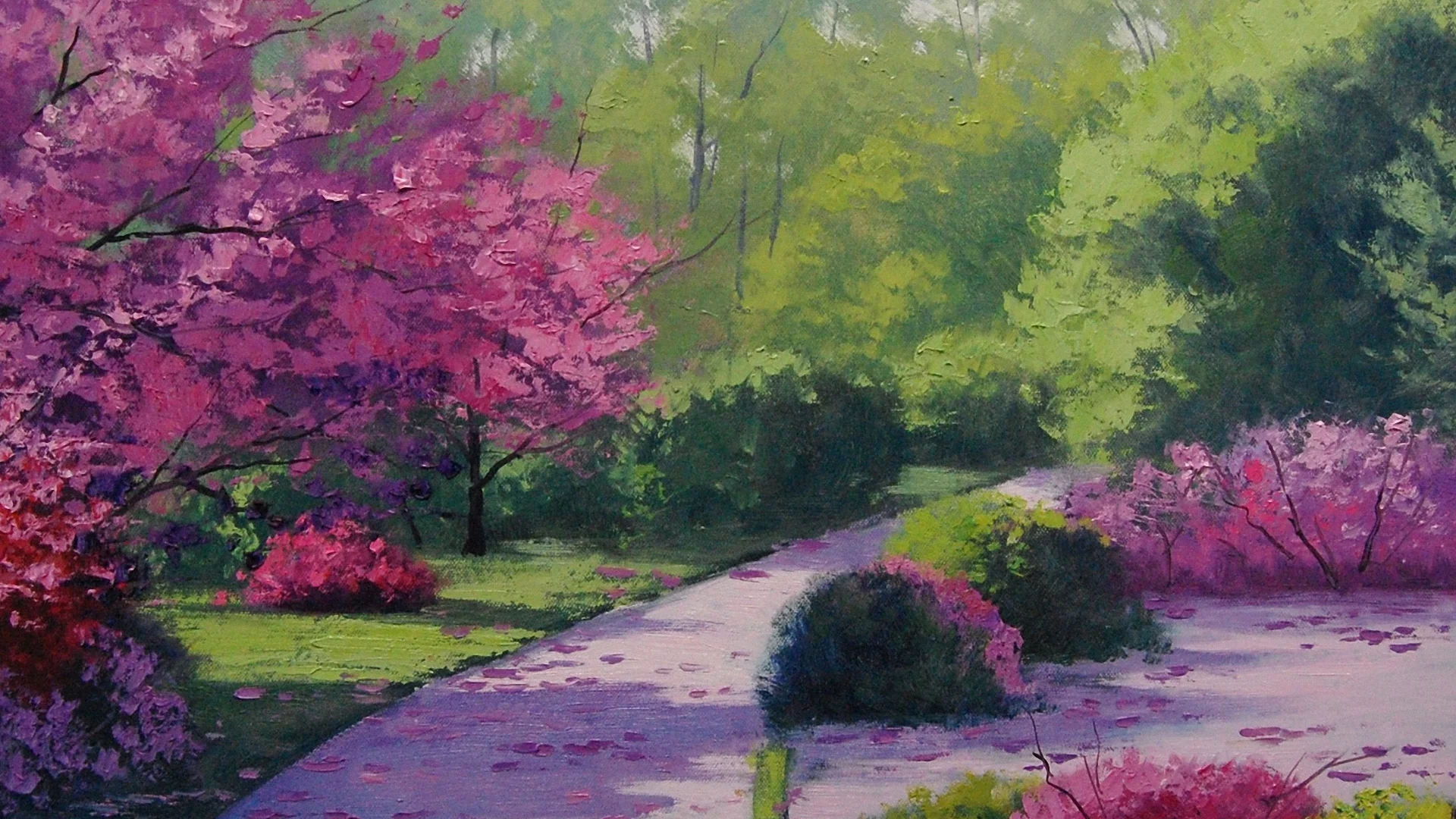 рисунок, арт, artsaus, path through the park